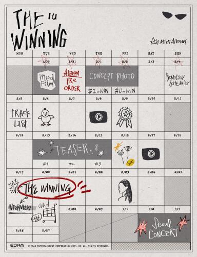 IU [The Winning] Promotion Scheduler