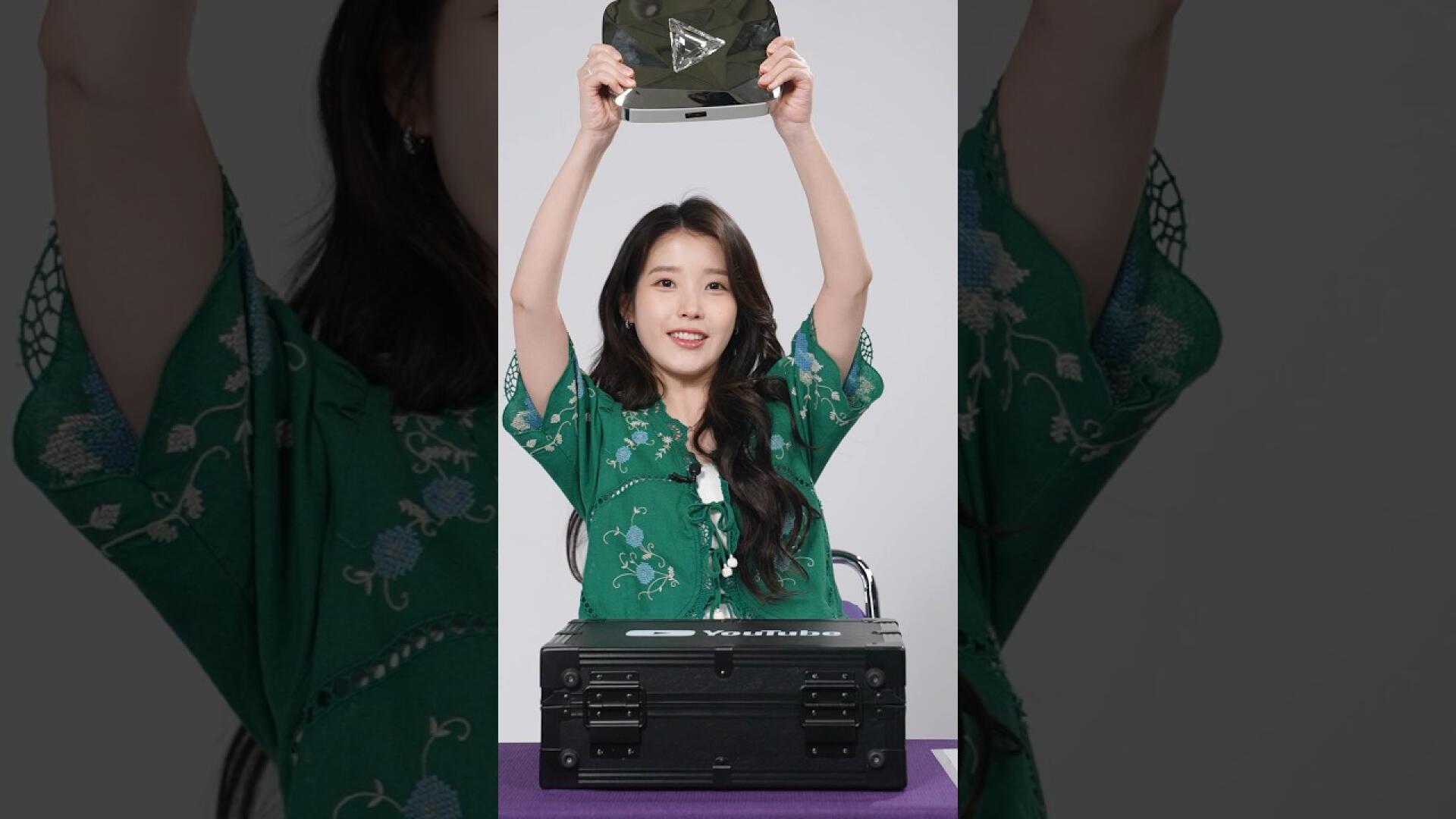드디어 도착한 💎다이아 버튼💎 #아이유 #IU #이지금 #1000만